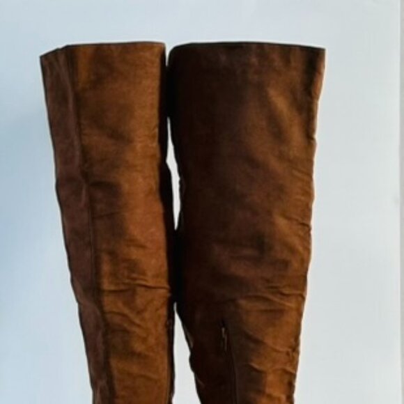 Eloquii Over-the-Knee Boots in Chestnut Size 10W - Picture 4 of 9